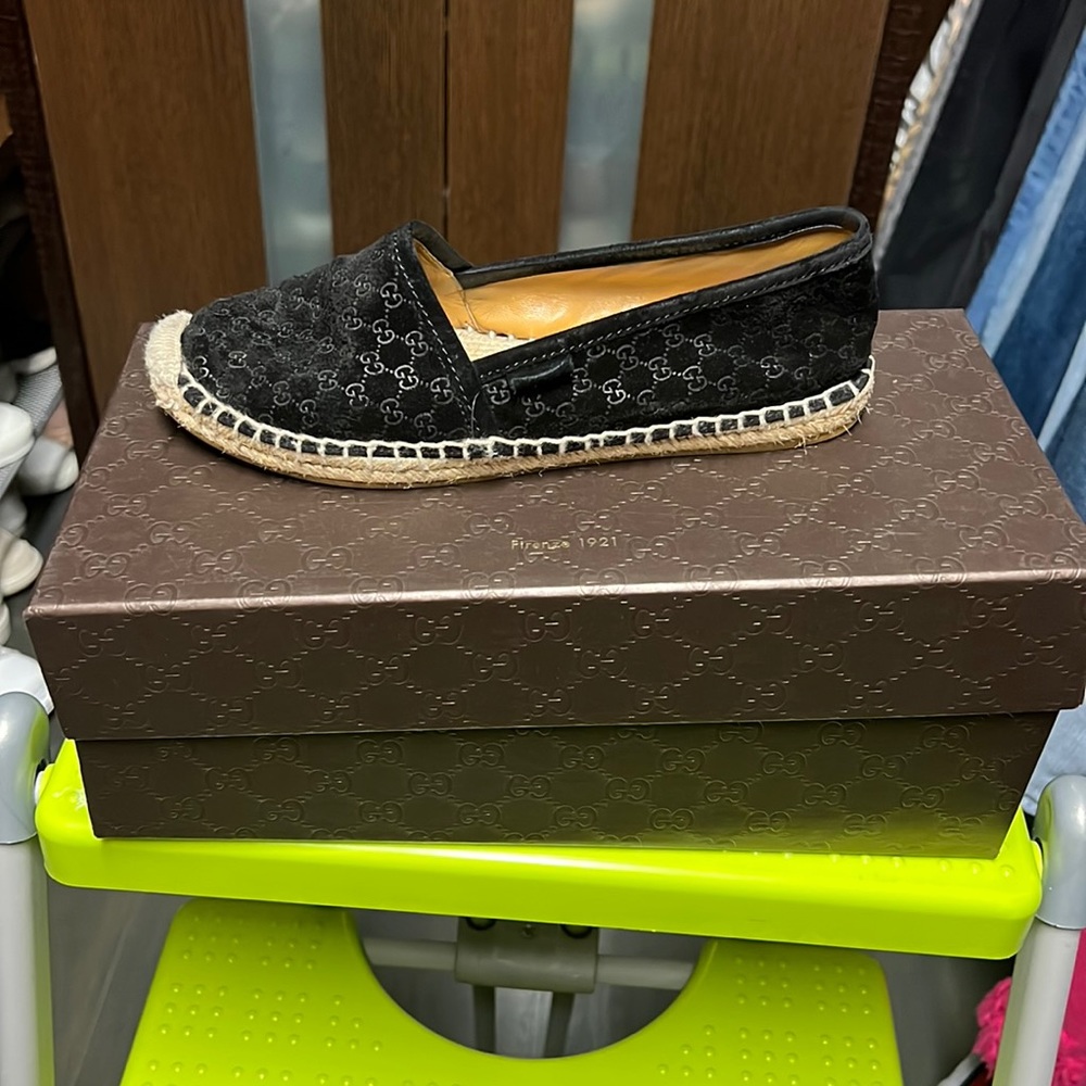 Gucci suede espadrilles
